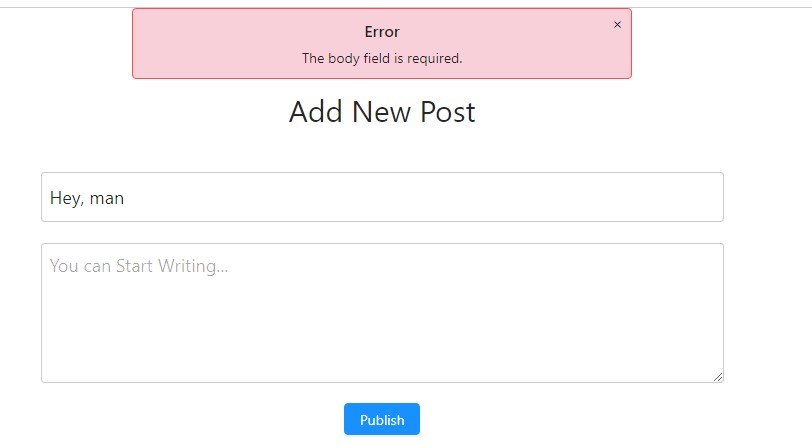 Add Post error