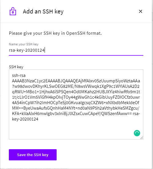 Add SSH KEY_Window computer