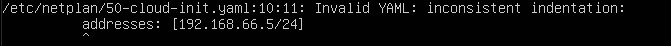 Inconsistent indentation yaml