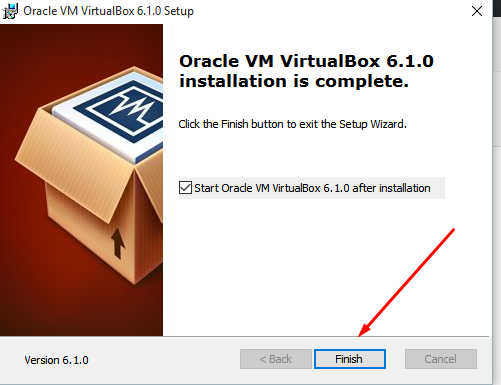 7. Finish VirtualBox Installation7. Finish VirtualBox Installation