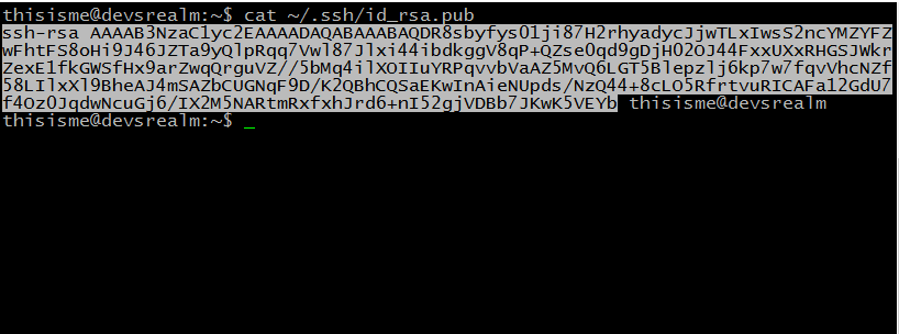 Copy the ssh key macos