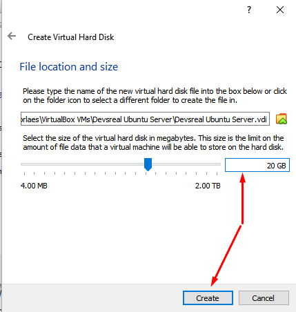 14. Amount of hard disk in virtualbix