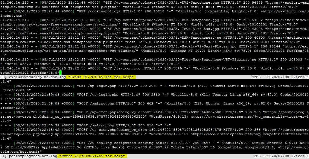 2. Multiple Log Files Using Multitail