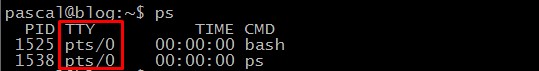 ps over an ssh