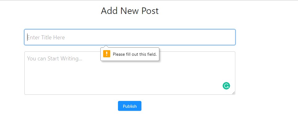 Add post with publish button