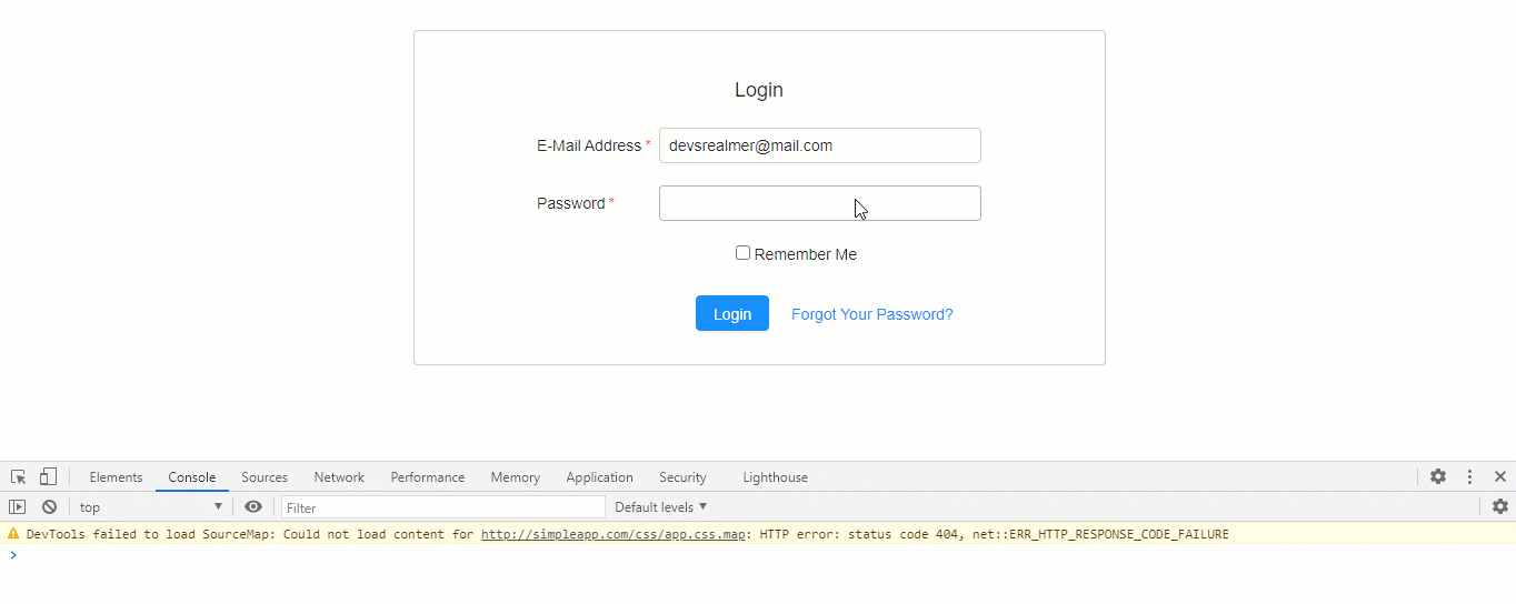 submit event with a form element