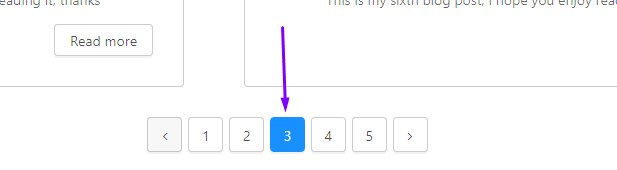 Pagination Active class